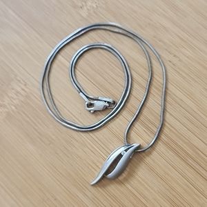 Sterling Silver + Diamond pendant (chain included)